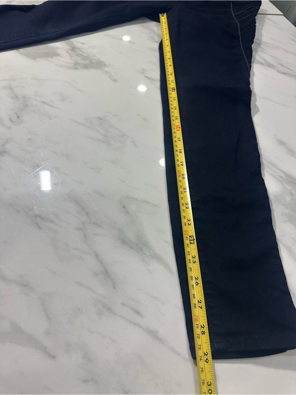 RAG & BONE Dark Midnight Blue Skinny Slim Jeans Womens Size 29 Leather Detail - Picture 11 of 11